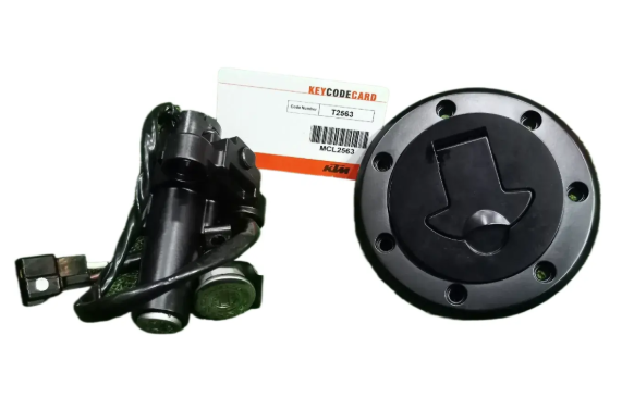 3 in 1 Lock Set for KTM RC 200 — motorcycle spare part Kenya