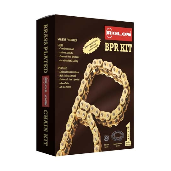 Brass Chain Sprocket Kit for Bajaj Pulsar NS 200 — motorcycle spare part Kenya