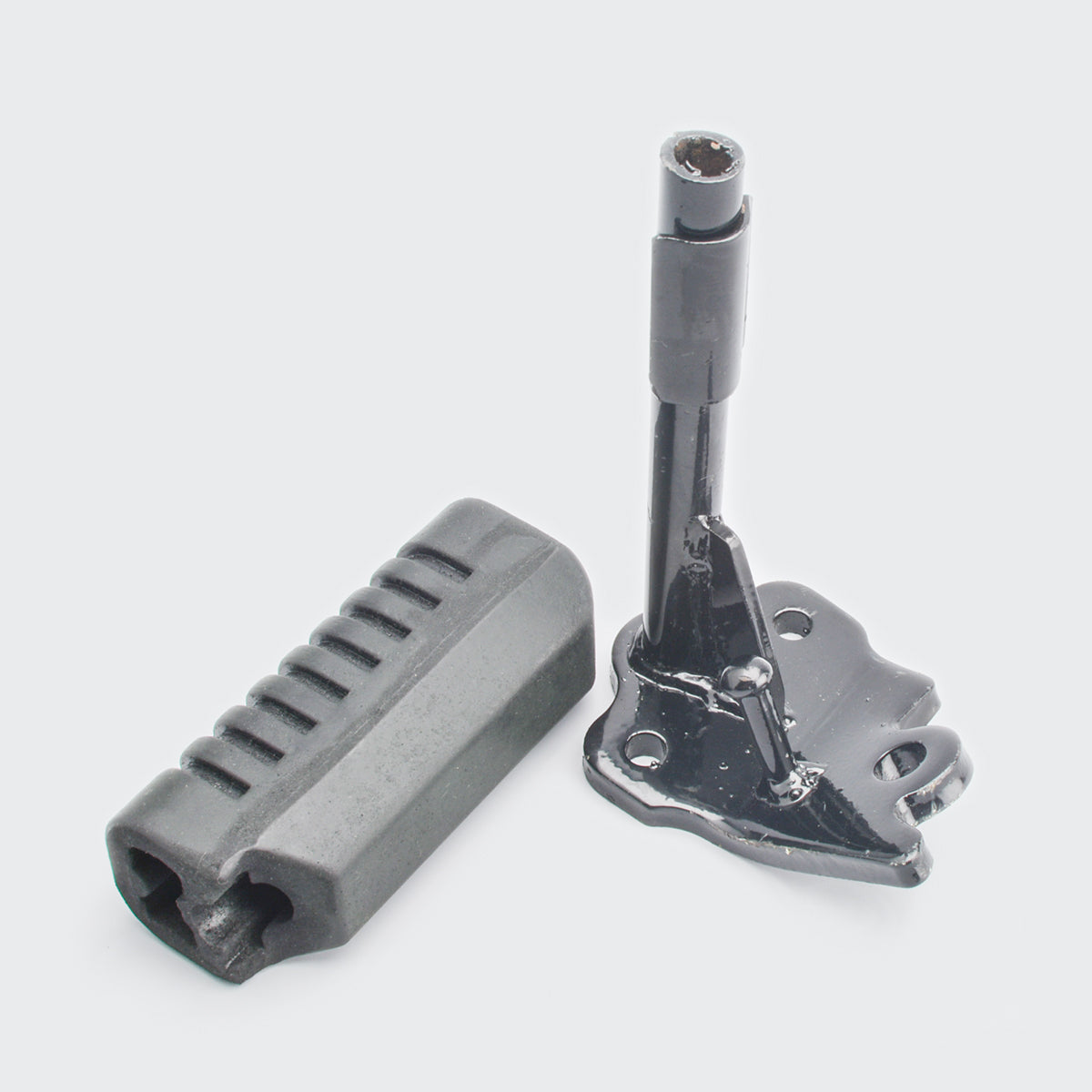 Footrest Bracket W/Rubber [F] LH Discover 100M for Bajaj Discover 100 M — motorcycle spare part Kenya