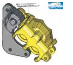 Front Caliper Assembly for Bajaj Pulsar NS 200 — motorcycle spare part Kenya