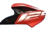 Fuel Tank Cover Left Side Burnet Red