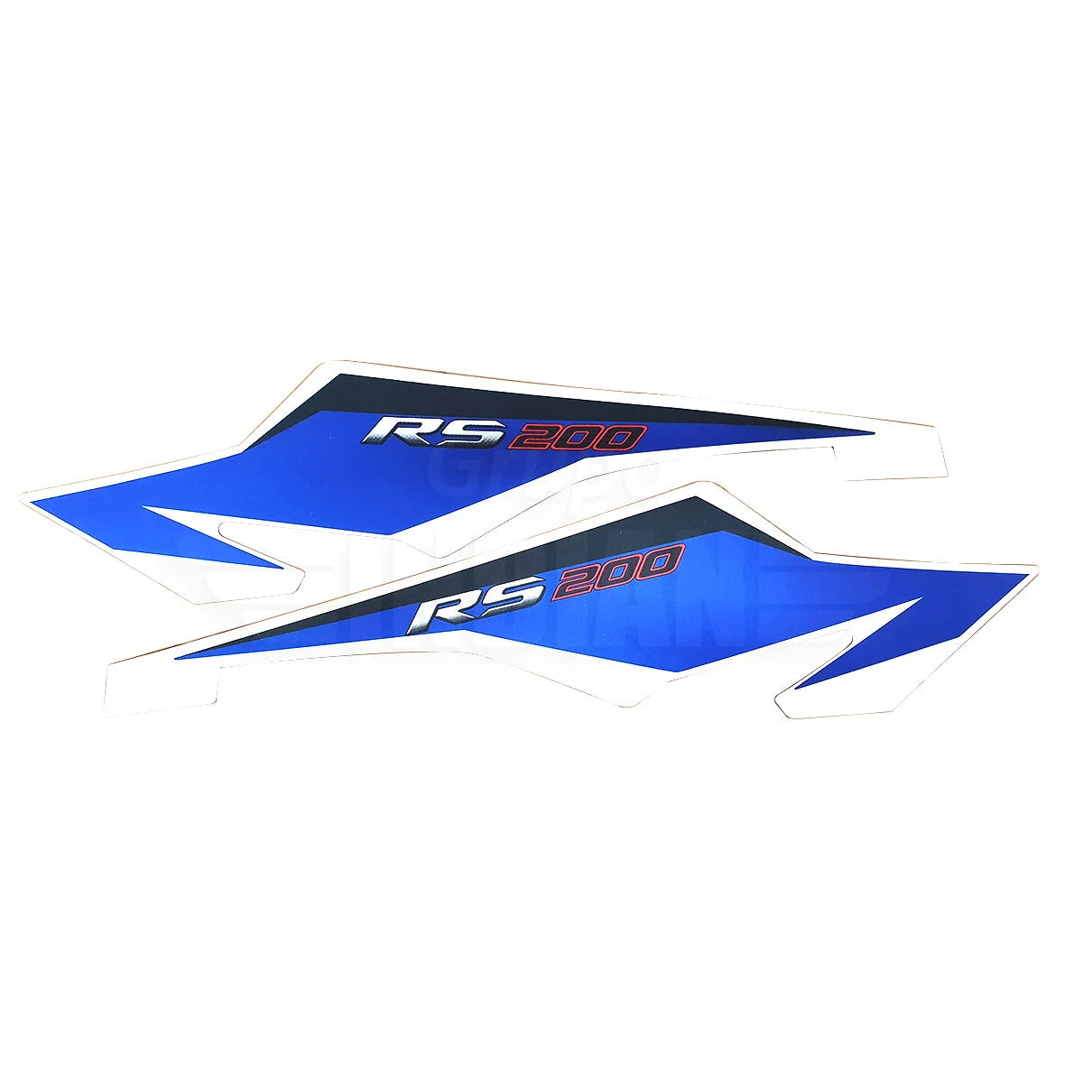 Kit Seat Cowl Decal 2D S Blue for Bajaj Pulsar RS 200 — motorcycle spare part Kenya