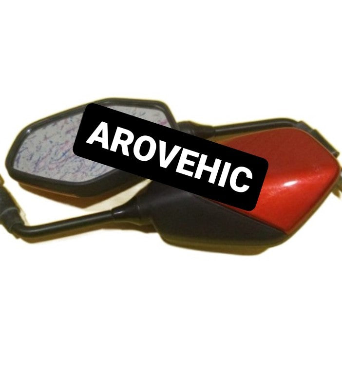 Mirror Set Red & Black (First Quality) for Hero Cbz Xtreme Type 2 — motorcycle spare part Kenya