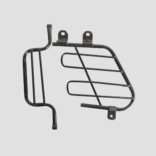 Saree Guard (w/Footrest) [Blk] Radeon for TVS — motorcycle spare part Kenya