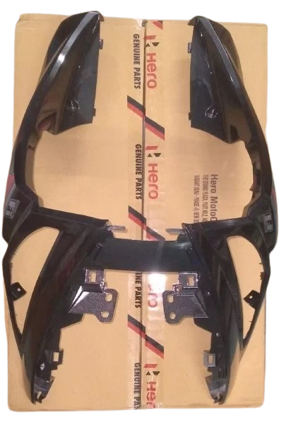 Set Front Cover Center Panther Black for Hero Maestro Edge — motorcycle spare part Kenya
