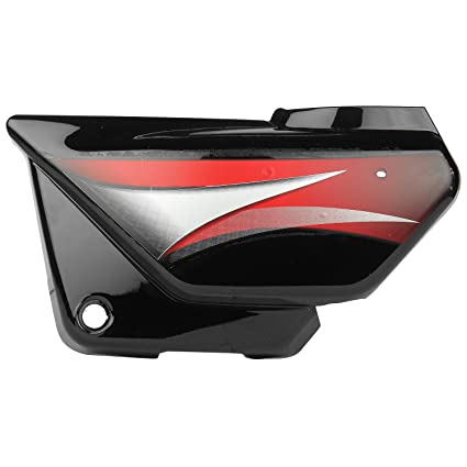 Side Cover 2 Piece Black Red Sticker (First Quality)
