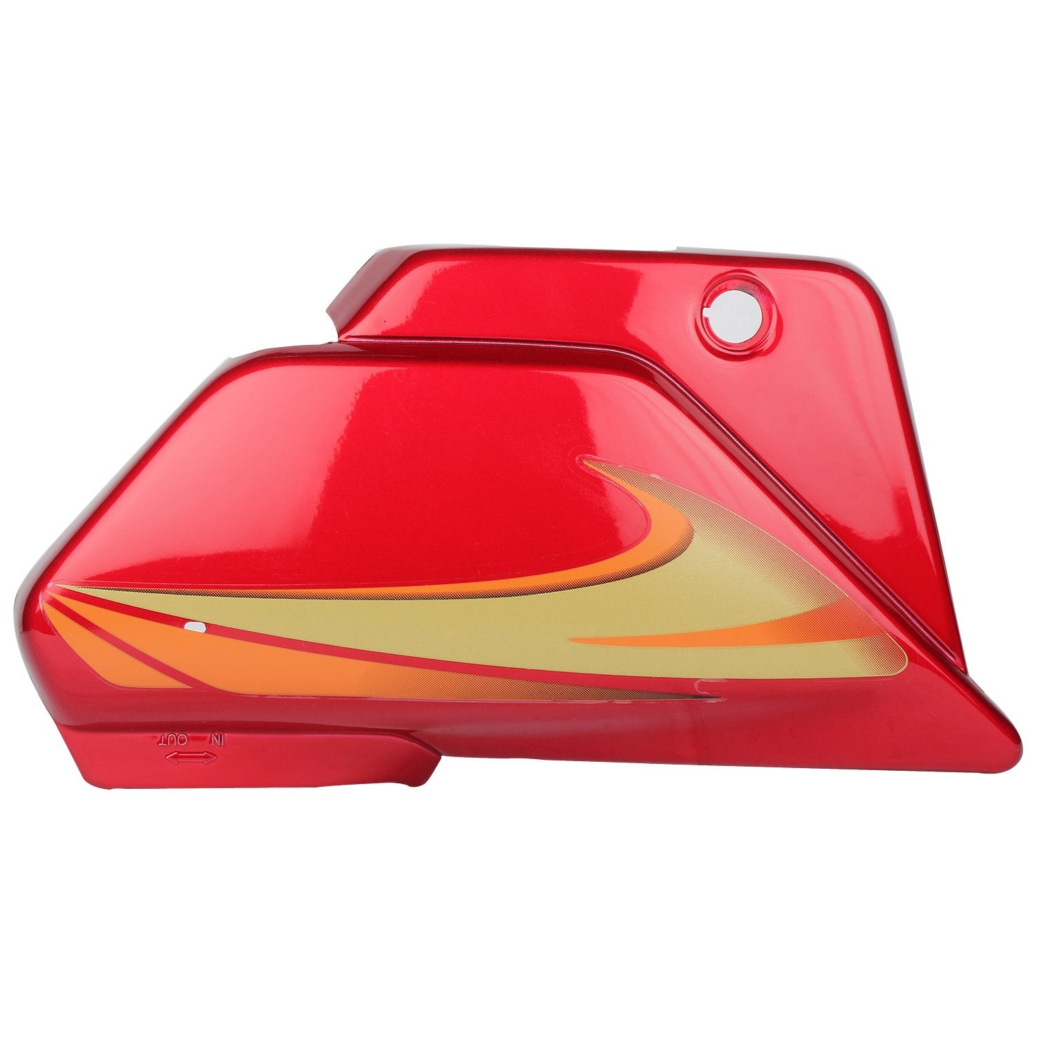 Side Cover Red Orange Sticker (First Quality)