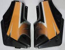 Side Panel Black Orange