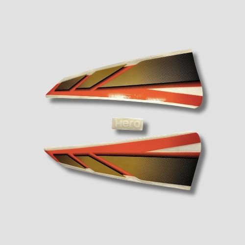 Stckr H L Firing Hero Hfdlx/Cd-deluxe T4 [red Tank] — motorcycle spare part Kenya