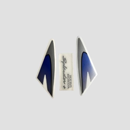 Stckr H L Firing Hero Splendor Plus N/M [slvr Tank-blue]