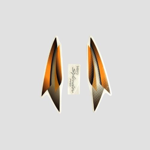 Stckr H L Firing Hero Splendor Pro T3 [golden Tank] — motorcycle spare part Kenya