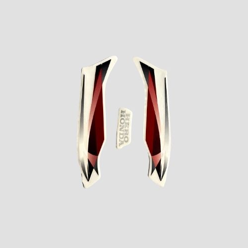 Stckr H L Firing Hero Super Splendor 4/M [blk Tank-red]