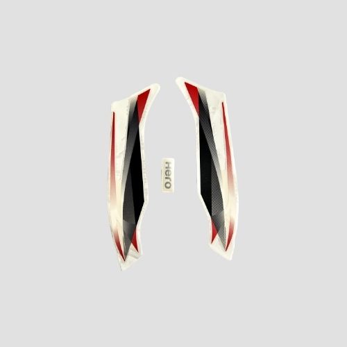 Stckr H L Firing Hero Super Splendor 4/M [red Tank]