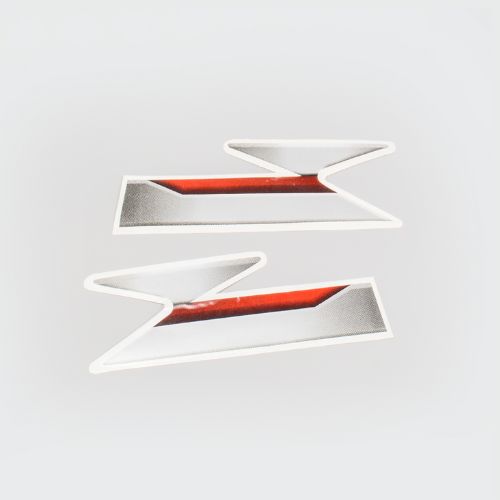 Stckr H L Firing Red & Slvr CT100DLX 2006 [blk Tank]