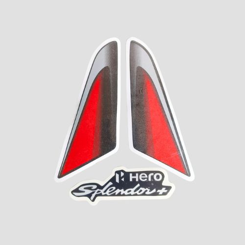 Stckr H L Firing Splendor Plus BS6 E20 Blk/Red