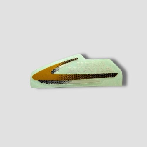 Stckr H L Firing Splendor Y2K Gold for Hero — motorcycle spare part Kenya