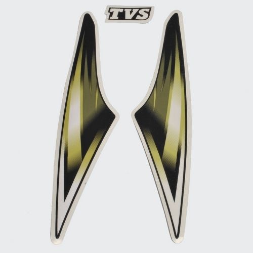 Stckr H L Firing Star City 110 N/M [blk Tank-yel] for TVS — motorcycle spare part Kenya