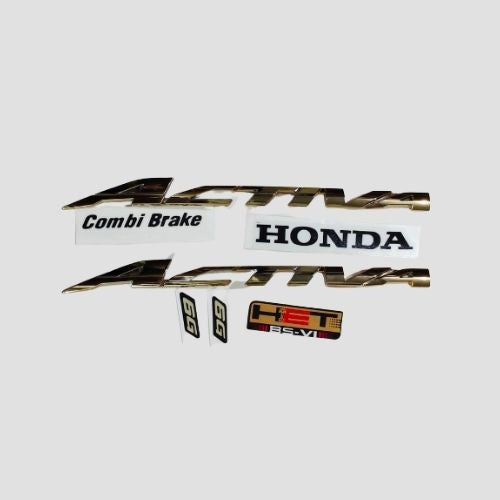 Stckr Monogram [s O.7] [Gold] Activa 6G Limited Edition for Honda — motorcycle spare part Kenya