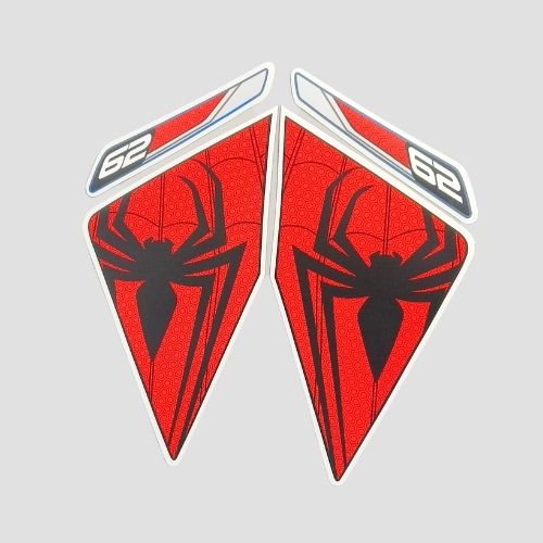 Stckr Nose Ntorq 125 Super Squad Amazing Red [Spiderman]