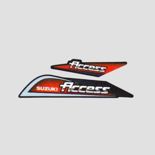Stckr Set Access T3 [blk Shield-red] for Suzuki — motorcycle spare part Kenya