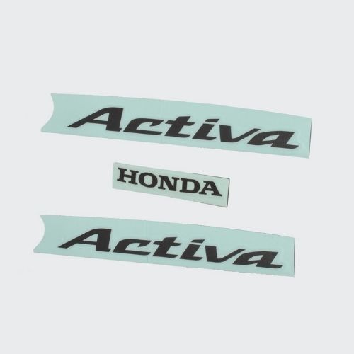Stckr Set Activa 110 T4 [slvr Shield-blk] for Honda — motorcycle spare part Kenya