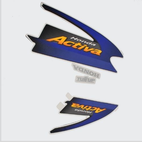 Stckr Set Activa N/M [blk/Blue] for Honda — motorcycle spare part Kenya