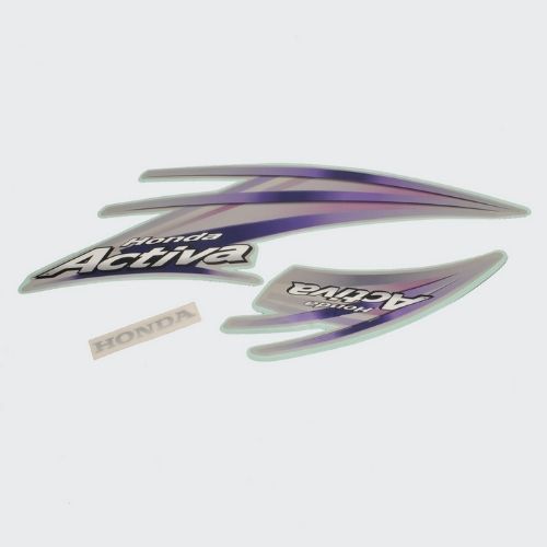 Stckr Set Activa T3 [slvr Tank-prpl] for Honda — motorcycle spare part Kenya