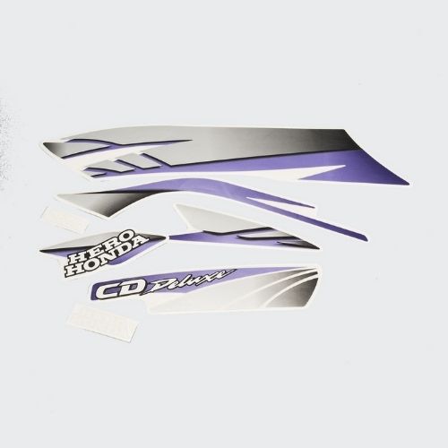 Stckr Set Cd-deluxe N/M [blk Tank-blue] for Hero — motorcycle spare part Kenya
