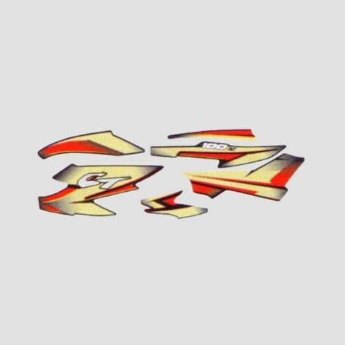 Stckr Set CT100 [ES] T4 [blk Tank-red] for Bajaj CT 100 — motorcycle spare part Kenya