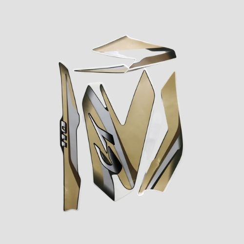 Stckr Set CT110 [2019] Grn/Gold for Bajaj CT 110 — motorcycle spare part Kenya
