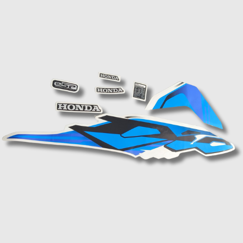 Stckr Set Dio BS6 [2023] Jazzy Blue Shield for Honda — motorcycle spare part Kenya