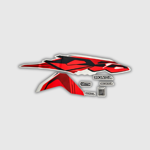 Stckr Set Dio BS6 [2023] Sport Red Shield for Honda — motorcycle spare part Kenya