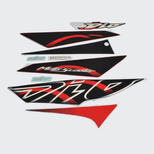Stckr Set Dio T3 [red Shield] for Honda — motorcycle spare part Kenya
