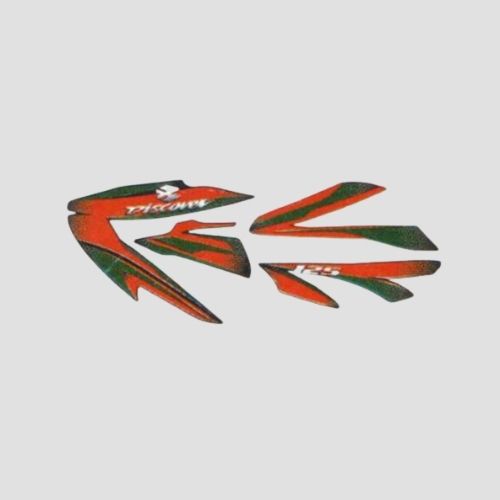 Stckr Set Discover 125 H2 Blk/Red for Bajaj — motorcycle spare part Kenya