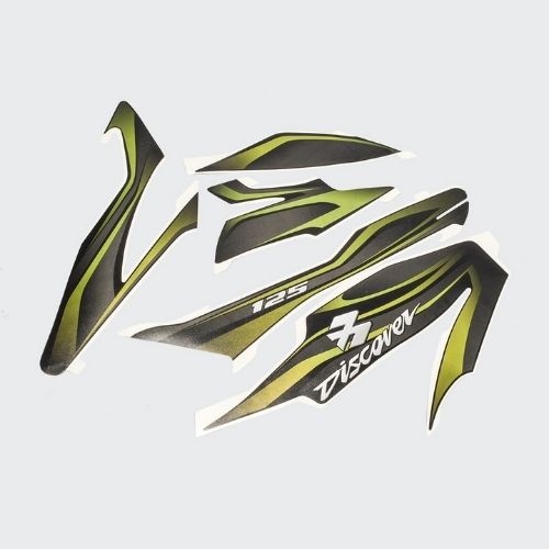 Stckr Set Discover 125MCM [blk Tank-golden] for Bajaj Discover 125 M — motorcycle spare part Kenya