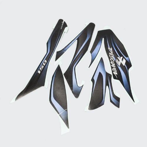Stckr Set Discover 150 [blk Tank-blue] for Bajaj — motorcycle spare part Kenya