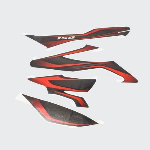 Stckr Set Discover 150 [blk Tank-red] for Bajaj — motorcycle spare part Kenya