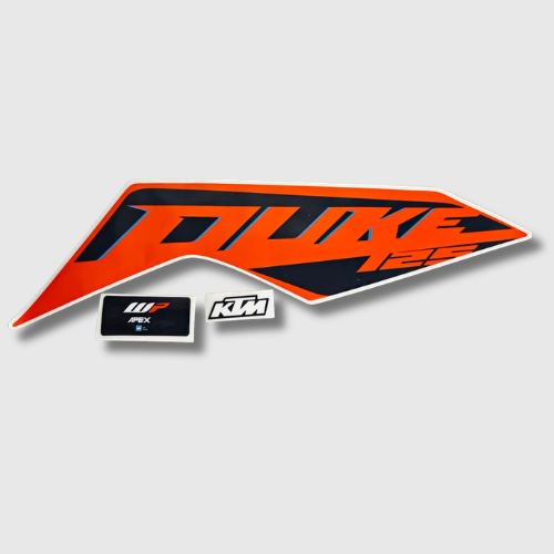 Stckr Set Duke 125 Orng Tank for KTM — motorcycle spare part Kenya