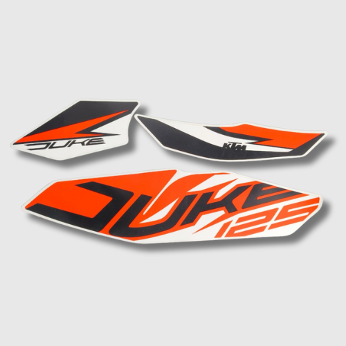 Stckr Set Duke 125 T1 Orng Tank for KTM — motorcycle spare part Kenya