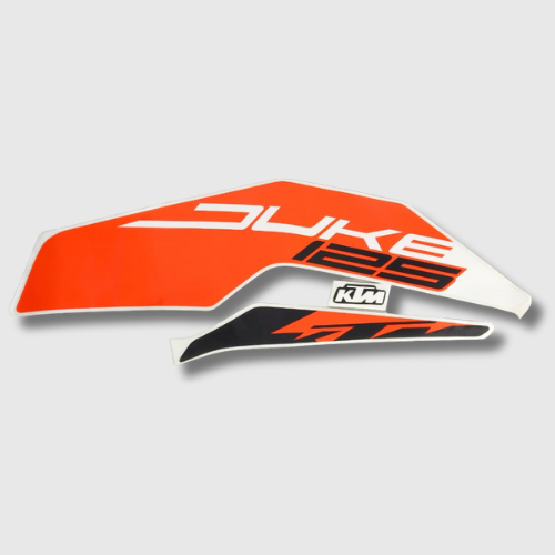 Stckr Set Duke 125 T2 Orng Tank for KTM — motorcycle spare part Kenya