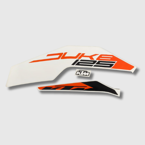 Stckr Set Duke 125 T2 Whi Tank for KTM — motorcycle spare part Kenya