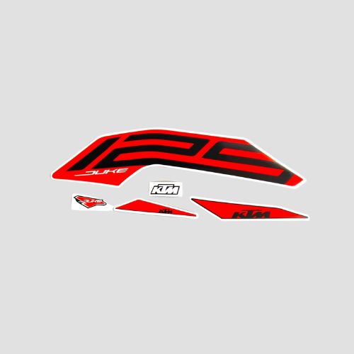 Stckr Set Duke 125 T3 Blk/Orng for KTM — motorcycle spare part Kenya