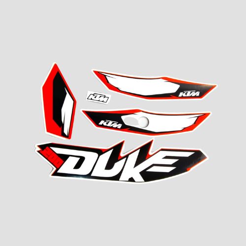 Stckr Set Duke 200 T1 Blk/Orng for KTM — motorcycle spare part Kenya