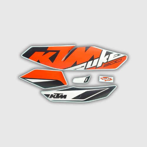 Stckr Set Duke 200 T2 2017 Orng Tank for KTM — motorcycle spare part Kenya
