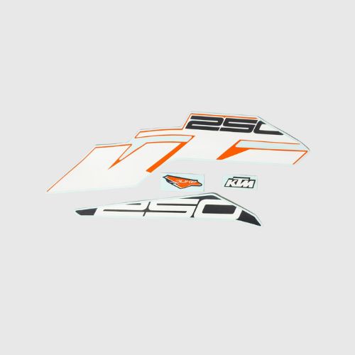 Stckr Set Duke 250 Blk/Orng for KTM — motorcycle spare part Kenya