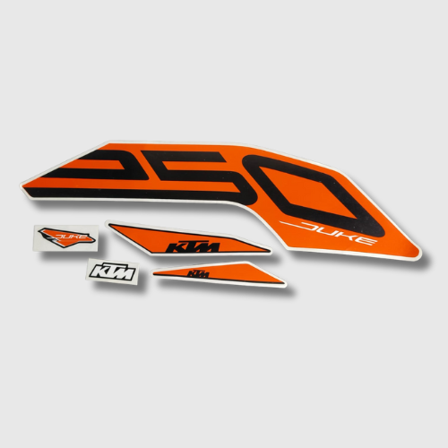 Stckr Set Duke 250 Blk/Orng for KTM — motorcycle spare part Kenya