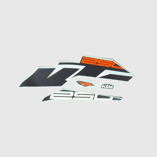 Stckr Set Duke 250 Blk/Whi for KTM — motorcycle spare part Kenya