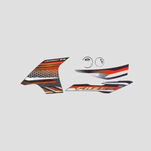 Stckr Set Fazer FI V2 [red Tank-red] for Yamaha — motorcycle spare part Kenya