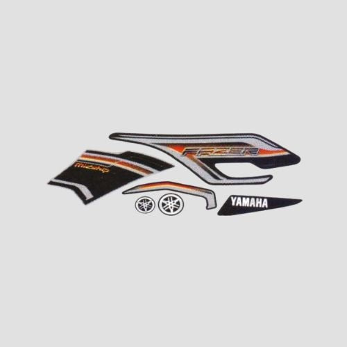 Stckr Set Fazer T4 [blk Tank-grey] for Yamaha — motorcycle spare part Kenya