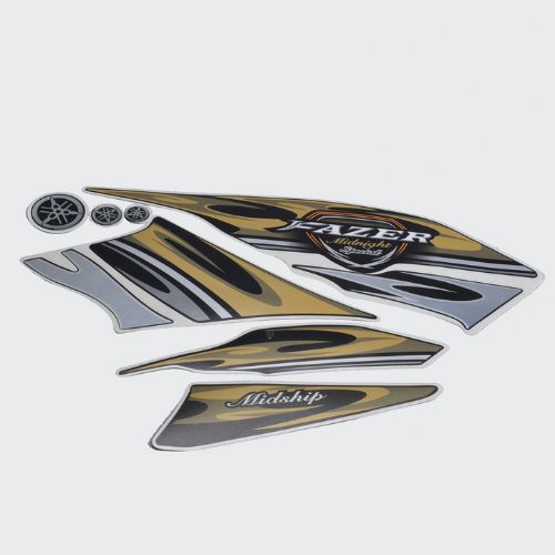Stckr Set Fazer T6 [mid Night Spl] for Yamaha — motorcycle spare part Kenya